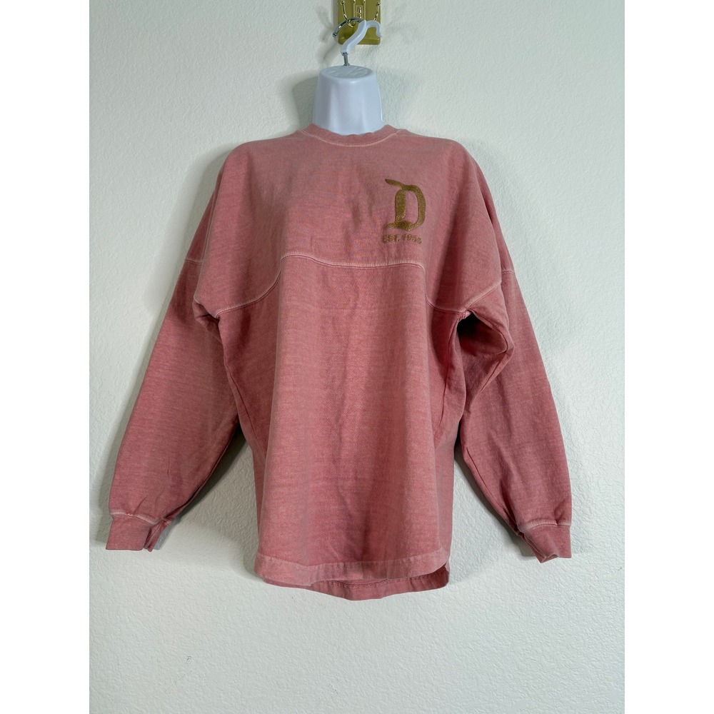 Disney‎ Disneyland Spirit Jersey Glitter Gold Pink XS